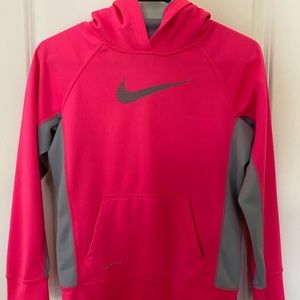 Nike Big Kids Therma-Fit Neon Hot Pink Hoodie